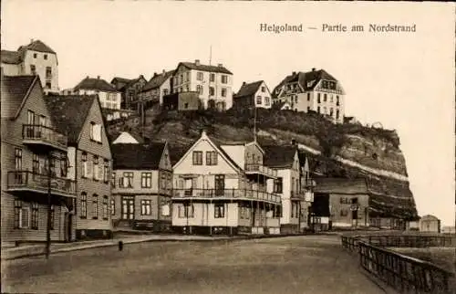 Ak Nordseeinsel Helgoland, Am Nordstrand