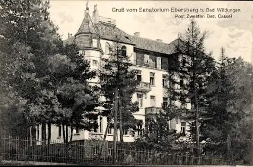 Ak Wenzigerode im Kellerwald, Sanatorium Ebersberg