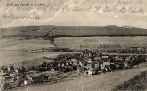 Ak Freden an der Leine, Totalansicht mit Umgebung