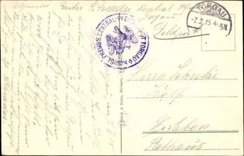 Ak Torgau an der Elbe, Friedrichplatz, Denkmal