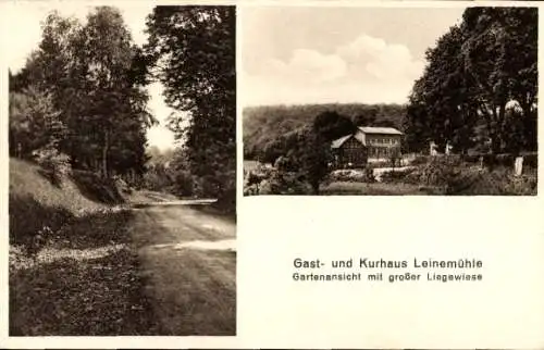 Ak Leinemühle Molmerswende Mansfeld im Harzvorland, Gast- und Kurhaus Leinemühle