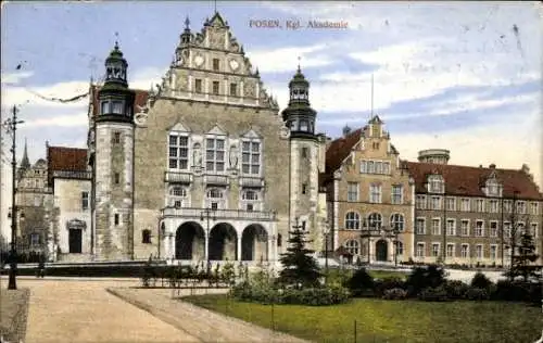 Ak Poznań Posen, Königliche Akademie, XVI. Hauptversammlung des Central-Verbandes 1911