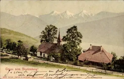 Ak Beatenberg Kanton Bern, Teilansicht, Kirche