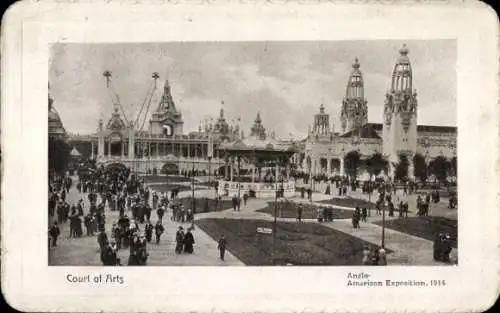 Ak London, Anglo-Amerikanische Ausstellung 1914, Kunstgewerbehof