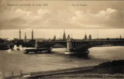 Ak Lüttich Belgien, Fragnee Brücke