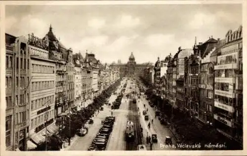 Ak Praha Prag Tschechien, Václavské náměstí, Wenzelsplatz