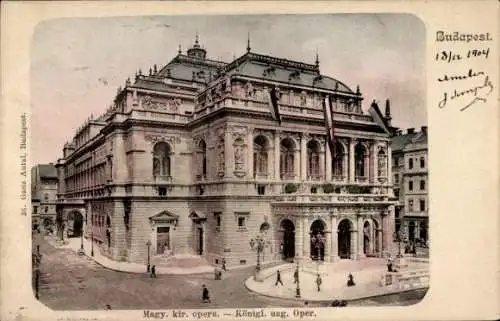 Ak Budapest Ungarn, Opernhaus