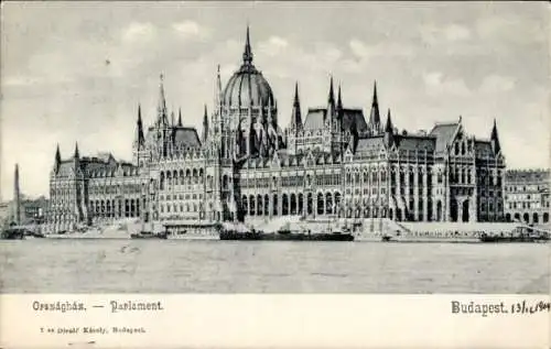 Ak Budapest Ungarn, Parlament