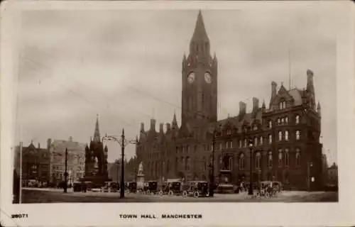 Ak Manchester England, Rathaus