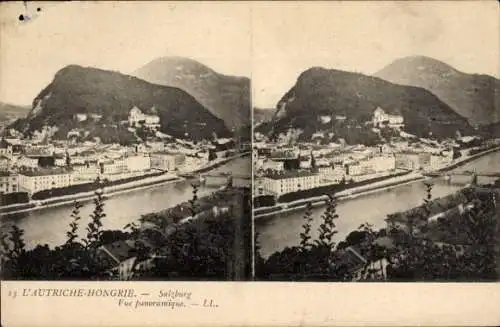 Stereo Ak Salzburg in Österreich, Panorama