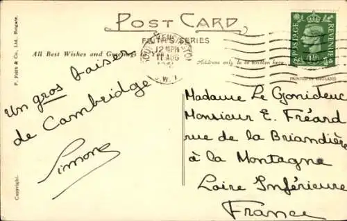 Ak Cambridge East England, Runde Kirche