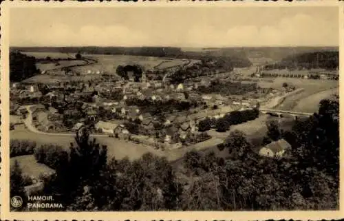 Ak Hamoir Lüttich Wallonien, Panorama, Luftbild