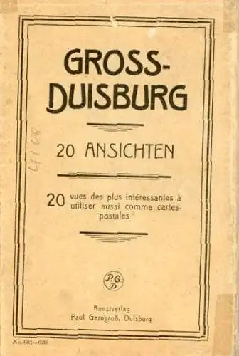 20 AK von GROSS-DUISBURG