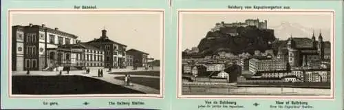 Album mit 16 Lithos von Salzburg Österreich