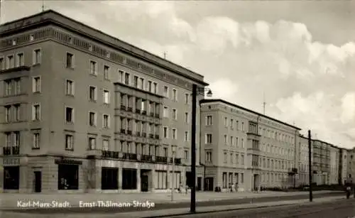 Ak Karl Marx Stadt Chemnitz in Sachsen, Ernst Thälmann Straße