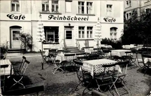 Foto Ak Weesenstein Müglitztal in Sachsen, Feinbäckerei, Café Liebscher