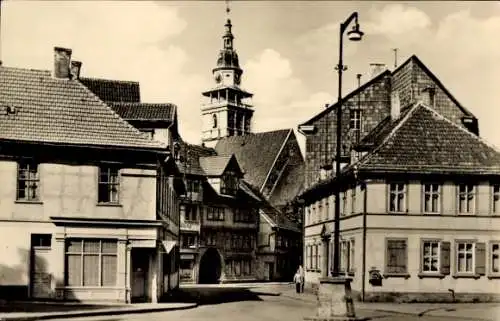 Ak Bad Langensalza in Thüringen, Blick von der Wilhelm Pieck Promenade, Kirche