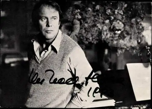 Ak Schauspieler und Sänger Michael Heltau, Liedercircus, Autogramm