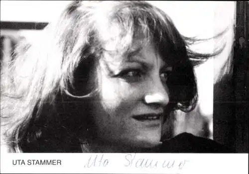 Ak Schauspielerin Uta Stammer, Portrait, Autogramm