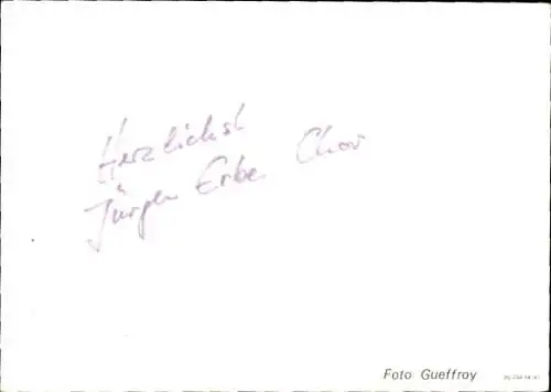 Ak Musikgruppe Erbe Chor, Portrait, Autogramm