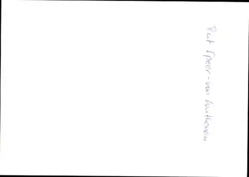 Ak Moderatorin Rut Speer-von Wuthenau, Portrait, Autogramm
