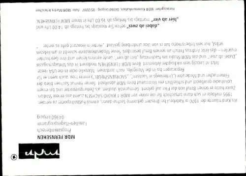 Ak Moderator Andreas Fritsch, Portrait, Sendung Dabei ab zwei, Hier ab vier, Autogramm