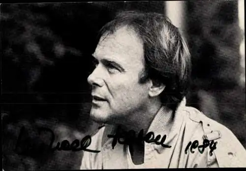 Ak Schauspieler und Sänger Michael Heltau, Portrait, Autogramm