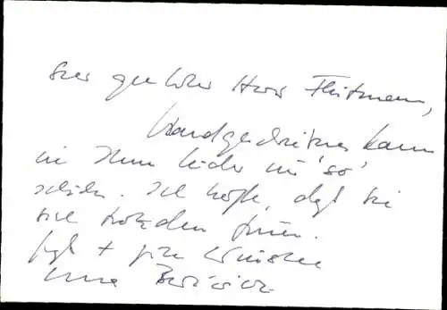 Ak Schauspielerin Ulla Berkewicz, Portrait, Autogramm
