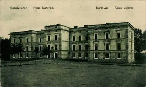 Ak Karlovac Karlstadt Kroatien, Neue Kaserne