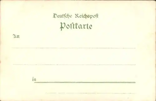 Litho Hamburg, Allgemeine Gartenbau Ausstellung 1897, Hauptausstellungsgebäude, Restaurant