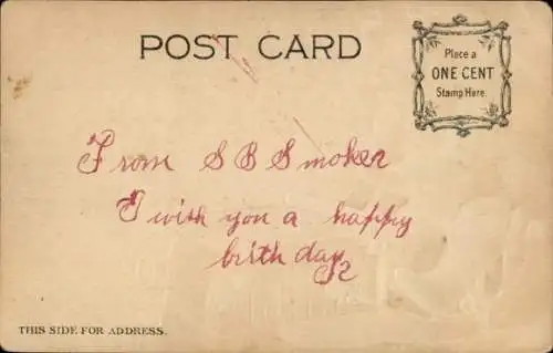 Präge Litho Teddy im Automobil