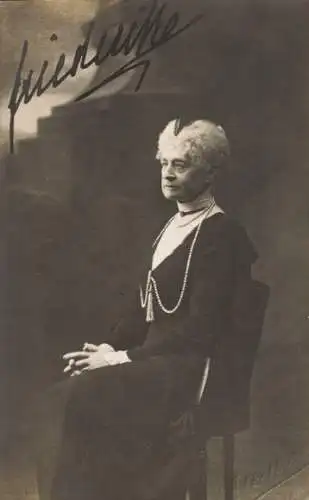 Ak Prinzessin Friederike von Hannover, Portrait, Autogramm