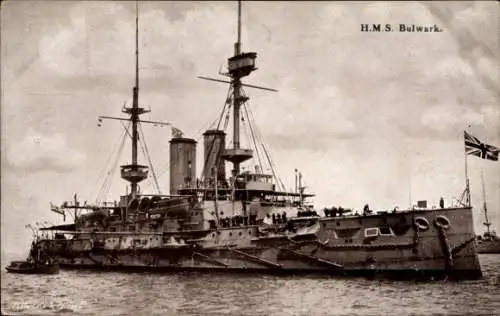 Ak Britisches Kriegsschiff, HMS Bulwark