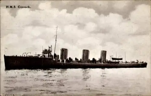 Ak Britisches Kriegsschiff, HMS Cossack