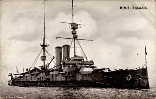 Ak Britisches Kriegsschiff, HMS Britannia