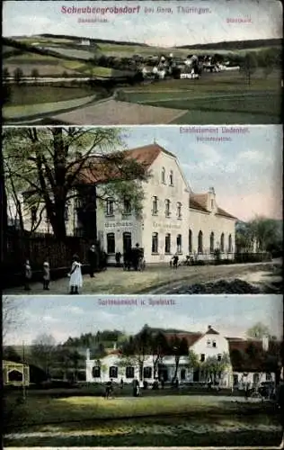 Ak Scheubengrobsdorf Gera in Thüringen, Wald, Etablissement Lindenhof