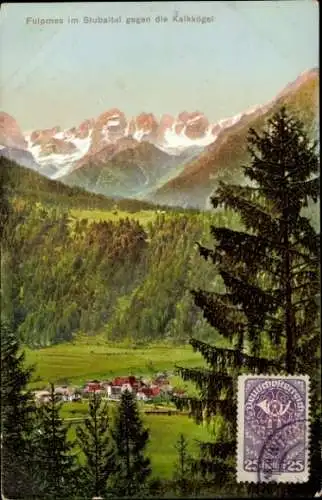 Ak Fulpmes in Tirol, Gesamtansicht, Kalkkögel