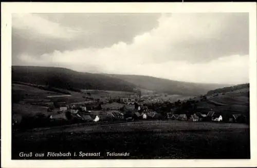 Ak Flörsbach Flörsbachtal im Spessart, Teilansicht, H. Henss Gemischtwaren