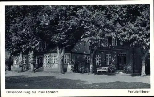 Ak Burg auf der Insel Fehmarn, Patrizierhäuser