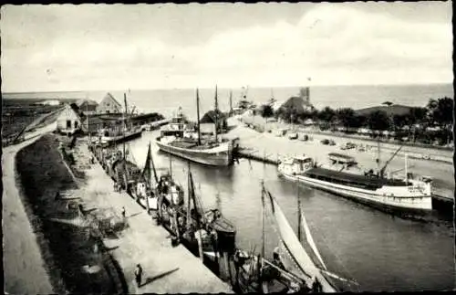 Ak Wyk auf Föhr Nordfriesland, Hafen