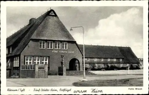 Ak Hörnum auf Sylt Nordfriesland, Fünf-Städte-Heim