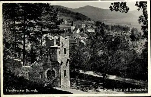 Ak Eschenbach in der Oberpfalz Bayern, Heroldsteig, Hersbrucker Schweiz, Gesamtansicht