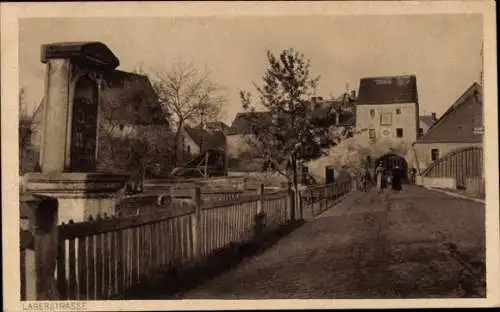 Ak Grafenwöhr in der Oberpfalz Bayern, Lagerstraße