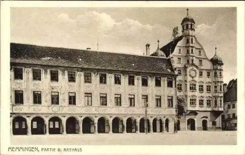 Ak Memmingen in Schwaben, Rathaus