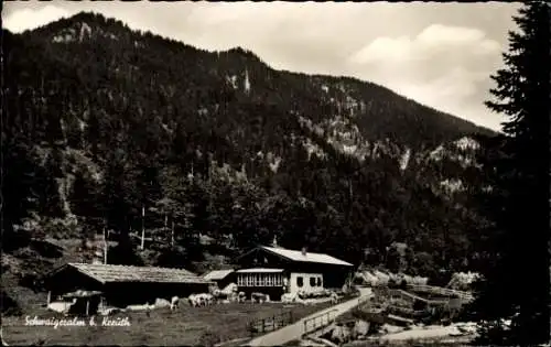 Ak Kreuth am Tegernsee Oberbayern, Schwaigeralm