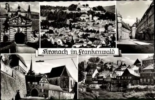 Ak Kronach in Oberfranken, Totalansicht, Teilansichten
