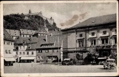 Ak Kulmbach in Oberfranken, Marktplatz