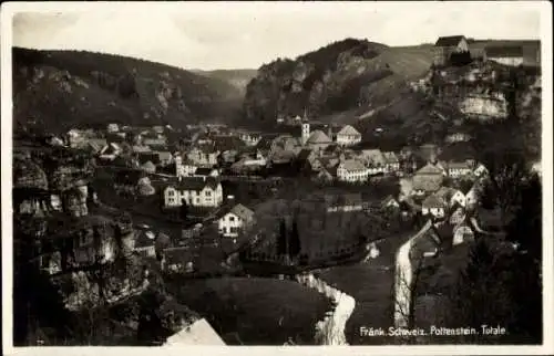 Ak Pottenstein in Oberfranken, Totalansicht