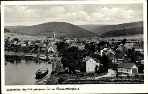 Ak Bodenfelde an der Weser, Totalansicht