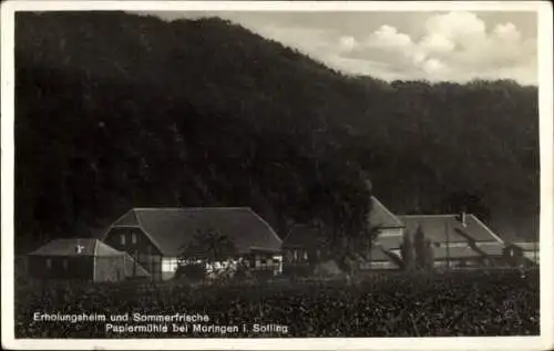 Ak Moringen im Solling Niedersachsen, Erholungsheim, Sommerfrische, Papiermühle